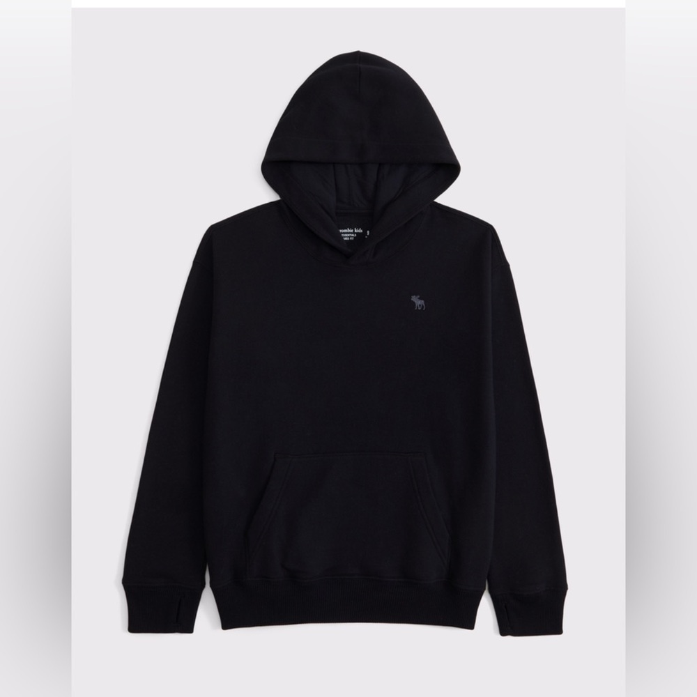 Abercrombie Kids Black Essential Icon Hoodie